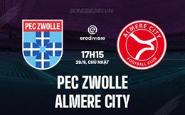 Nhận định PEC Zwolle vs Almere City 17h15 ngày 29/9 (VĐQG Hà Lan 2024/25)