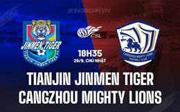 Nhận định Tianjin Jinmen Tiger vs Cangzhou Mighty Lions 18h35 ngày 29/9 (VĐQG Trung Quốc 2024)