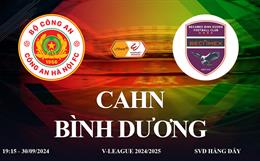 CAHN vs Bình Dương link xem trực tiếp VTV5 V-League 30/9/2024