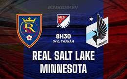 Nhận định Real Salt Lake vs Minnesota 8h30 ngày 3/10 (Nhà nghề Mỹ 2024)