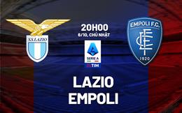 Nhận định bóng đá Lazio vs Empoli 20h00 ngày 6/10 (Serie A 2024/25)