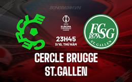 Nhận định Cercle Brugge vs St.Gallen 23h45 ngày 3/10 (Conference League 2024/25)