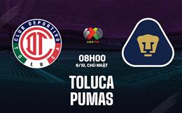 Nhận định bóng đá Toluca vs Pumas 8h00 ngày 6/10 (VĐQG Mexico 2024/25)