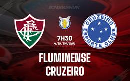 Nhận định bóng đá Fluminense vs Cruzeiro 7h30 ngày 4/10 (VĐQG Brazil 2024)