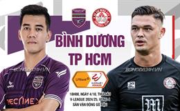 Nhận định Bình Dương vs TP.HCM (18h00 ngày 4/10): Hấp dẫn derby Đông Nam Bộ