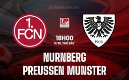 Nhận định Nurnberg vs Preussen Munster 18h00 ngày 5/10 (Hạng 2 Đức 2024/25)