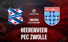 Nhận định Heerenveen vs PEC Zwolle 19h30 ngày 6/10 (VĐQG Hà Lan 2024/25)