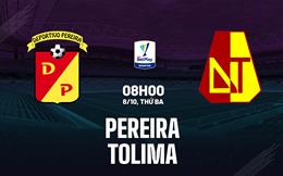 Nhận định bóng đá Pereira vs Tolima 8h00 ngày 8/10 (VĐQG Colombia 2024)