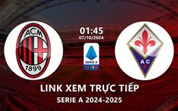 Link xem Fiorentina vs AC Milan 1h45 hôm nay 7/10/2024