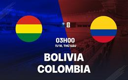 Nhận định Bolivia vs Colombia 3h00 ngày 11/10 (Vòng loại World Cup 2026)