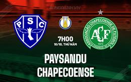 Nhận định Paysandu vs Chapecoense 7h00 ngày 10/10 (Hạng 2 Brazil 2024)