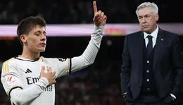 Sao mai Real Madrid Arda Guler bác bỏ tin đồn mâu thuẫn với HLV Carlo Ancelotti