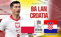 Nhận định Ba Lan vs Croatia (01h45 ngày 16/10): Không dễ cho đội khách