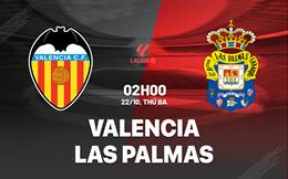 Nhận định Valencia vs Las Palmas (02h00 ngày 22/10): Đáy bảng đụng độ