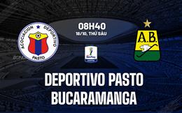 Nhận định Deportivo Pasto vs Bucaramanga 8h40 ngày 18/10 (Cúp QG Colombia 2024)