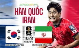 Nhận định Hàn Quốc vs Iraq (18h00 ngày 15/10): Chủ nhà trên cơ