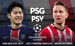 Nhận định PSG vs PSV Eindhoven (02h00 ngày 23/10): Lợi thế sân nhà