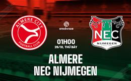 Nhận định Almere vs NEC Nijmegen 1h00 ngày 26/10 (VĐQG Hà Lan 2024/25)