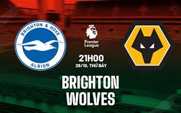 Nhận định Brighton vs Wolves (21h00 ngày 26/10): Bữa tiệc bàn thắng