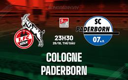 Nhận định Cologne vs Paderborn 23h30 ngày 25/10 (Hạng 2 Đức 2024/25)