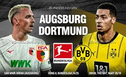 Nhận định Augsburg vs Dortmund (20h30 ngày 26/10): Chủ nhà khó chịu