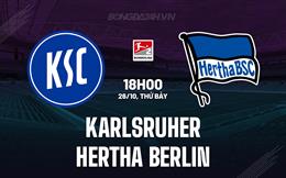 Nhận định Karlsruher vs Hertha Berlin 18h00 ngày 26/10 (Hạng 2 Đức 2024/25)