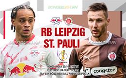 Nhận định bóng đá Leipzig vs St.Pauli 0h00 ngày 30/10 (Cúp QG Đức 2024/25)