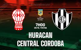 Nhận định Huracan vs Central Cordoba 7h00 ngày 29/10 (VĐQG Argentina 2024)