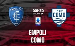 Nhận định Empoli vs Como (00h30 ngày 5/11): Chủ nhà bạc nhược