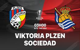 Nhận định Viktoria Plzen vs Sociedad (03h00 ngày 8/11): Tiếp đà thăng tiến