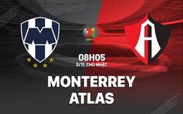 Nhận định bóng đá Monterrey vs Atlas 8h05 ngày 3/11 (VĐQG Mexico 2024/25)