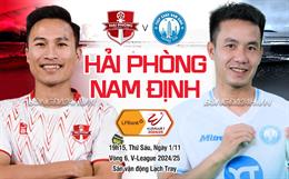 Nhận định Hải Phòng vs Nam Định (19h15 ngày 1/11): Cơ hội cho đội khách