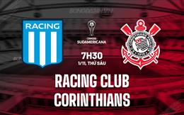 Nhận định Racing Club vs Corinthians 7h30 ngày 1/11 (Copa Sudamericana 2024)