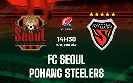 Nhận định FC Seoul vs Pohang Steelers 14h30 ngày 2/11 (VĐQG Hàn Quốc 2024)