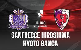 Nhận định Sanfrecce Hiroshima vs Kyoto Sanga 11h00 ngày 3/11 (VĐQG Nhật Bản 2024)