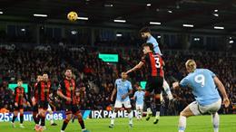 Bournemouth chặn đứng kỷ lục của Man City