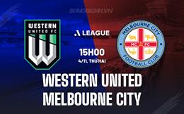 Nhận định Western United vs Melbourne City 15h00 ngày 4/11 (VĐQG Australia 2024/25)