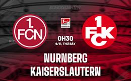 Nhận định Nurnberg vs Kaiserslautern 0h30 ngày 9/11 (Hạng 2 Đức 2024/25)