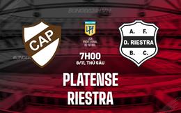 Nhận định Platense vs Riestra 7h00 ngày 8/11 (VĐQG Argentina 2024)