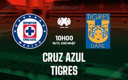 Nhận định Cruz Azul vs Tigres 10h00 ngày 10/11 (VĐQG Mexico 2024/25)