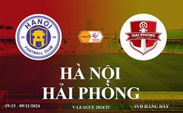 Trực tiếp Hà Nội FC vs Hải Phòng link xem V-League 2024/25 ở đâu?