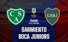 Nhận định Sarmiento vs Boca Juniors 7h30 ngày 11/11 (VĐQG Argentina 2024)