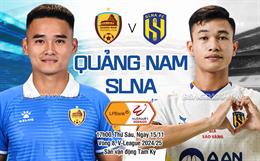 Nhận định Quảng Nam vs SLNA (17h00 ngày 15/11): Thay tướng có đổi vận?