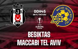 Nhận định Besiktas vs Maccabi Tel Aviv 0h45 ngày 29/11 (Europa League 2024/25)