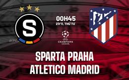 Nhận định Sparta Praha vs Atletico Madrid (00h45 ngày 27/11): Chen vào top 20