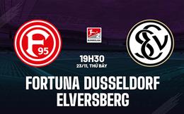 Nhận định Fortuna Dusseldorf vs Elversberg 19h00 ngày 23/11 (Hạng 2 Đức 2024/25)