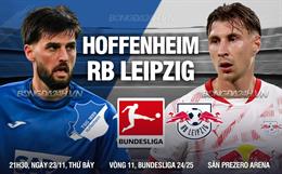 Nhận định bóng đá Hoffenheim vs Leipzig 21h30 ngày 23/11 (Bundesliga 2024/25)