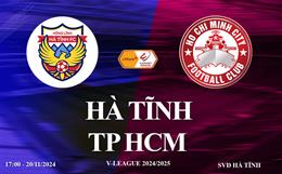 Trực tiếp bóng đá Hà Tĩnh vs TP HCM link xem V-League 2024/25