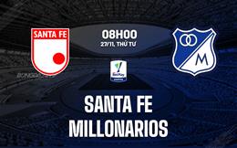 Nhận định bóng đá Santa Fe vs Millonarios 8h00 ngày 27/11 (VĐQG Colombia 2024)