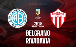 Nhận định Belgrano vs Rivadavia 7h15 ngày 26/11 (VĐQG Argentina 2024)